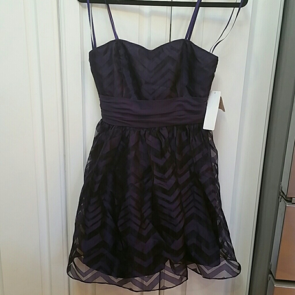 MXI Strapless Eggplant Dress size 7/8